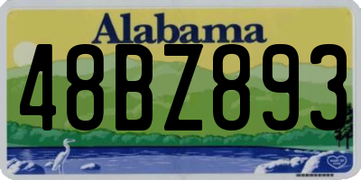 AL license plate 48BZ893
