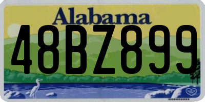 AL license plate 48BZ899