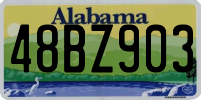 AL license plate 48BZ903