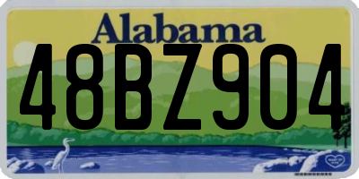 AL license plate 48BZ904