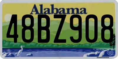 AL license plate 48BZ908