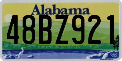 AL license plate 48BZ921