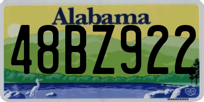 AL license plate 48BZ922