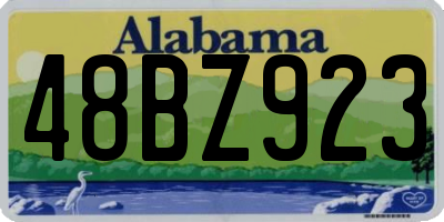 AL license plate 48BZ923