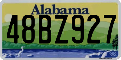 AL license plate 48BZ927