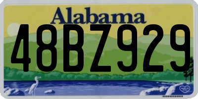 AL license plate 48BZ929
