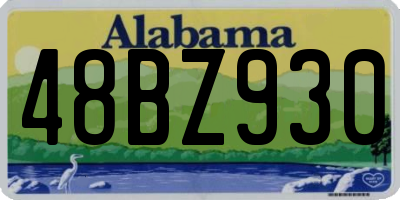 AL license plate 48BZ930