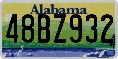 AL license plate 48BZ932