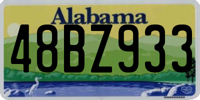 AL license plate 48BZ933