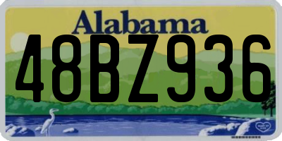 AL license plate 48BZ936