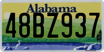 AL license plate 48BZ937