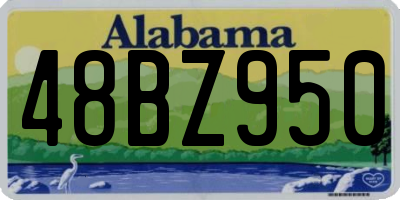 AL license plate 48BZ950