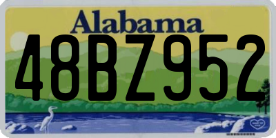 AL license plate 48BZ952