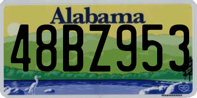 AL license plate 48BZ953