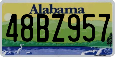 AL license plate 48BZ957