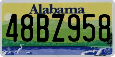 AL license plate 48BZ958