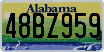 AL license plate 48BZ959