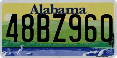 AL license plate 48BZ960