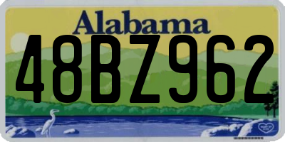 AL license plate 48BZ962