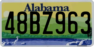 AL license plate 48BZ963