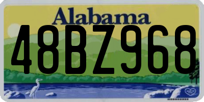 AL license plate 48BZ968