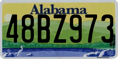 AL license plate 48BZ973