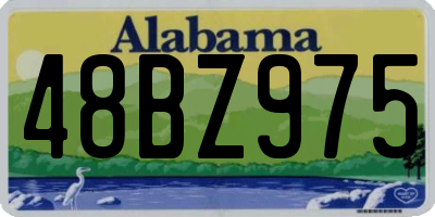 AL license plate 48BZ975