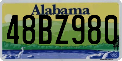 AL license plate 48BZ980