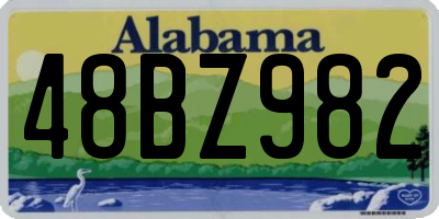AL license plate 48BZ982