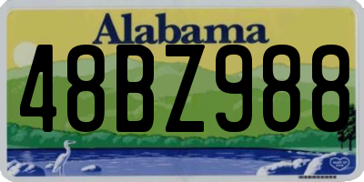 AL license plate 48BZ988
