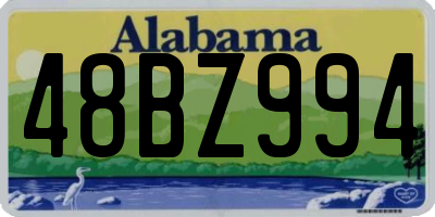 AL license plate 48BZ994