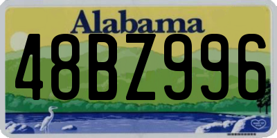 AL license plate 48BZ996