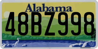 AL license plate 48BZ998