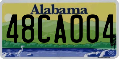 AL license plate 48CA004