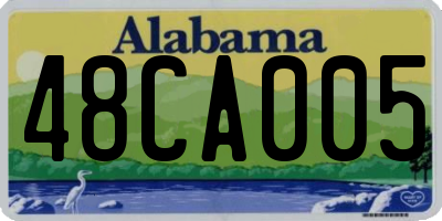 AL license plate 48CA005