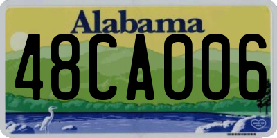 AL license plate 48CA006