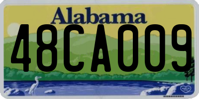 AL license plate 48CA009