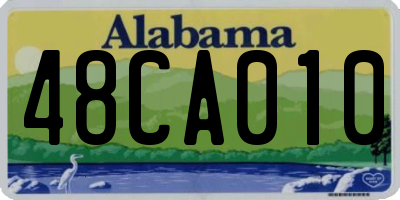 AL license plate 48CA010