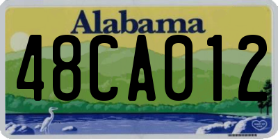 AL license plate 48CA012
