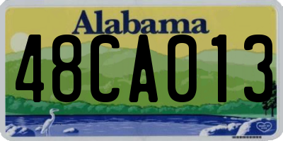 AL license plate 48CA013
