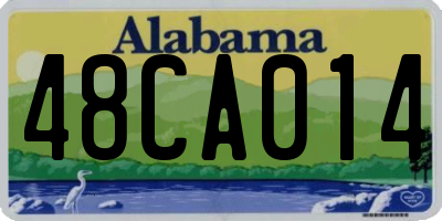 AL license plate 48CA014
