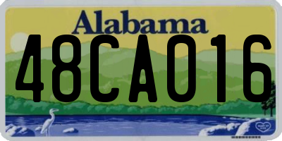 AL license plate 48CA016