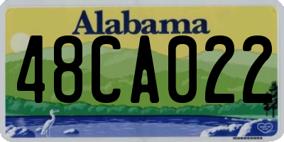 AL license plate 48CA022