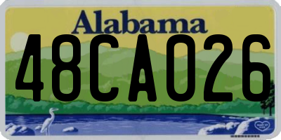 AL license plate 48CA026