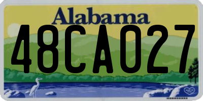 AL license plate 48CA027