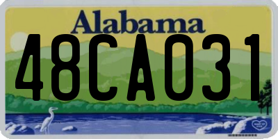 AL license plate 48CA031