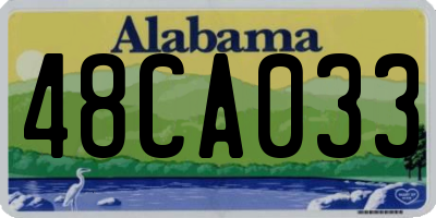 AL license plate 48CA033