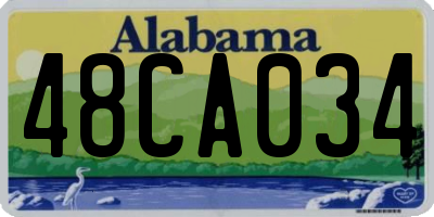 AL license plate 48CA034