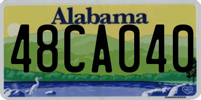 AL license plate 48CA040