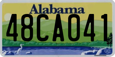 AL license plate 48CA041